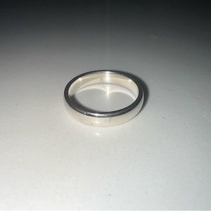 James Avery sterling silver narrow Athena wedding ring - size 7